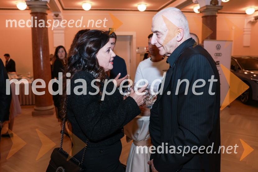  Andreja Jernejčič, direktorica podjetja za piar, digitalni piar, komuniciranje, treninge javnega nastopanja in izobraževanja Lin&Nil;  Ivo Boscarol, generalni direktor Pipistrel d.o.o.Branko Franc Selak prejemnik priznanja za življenjsko delo na področju managementa 2023