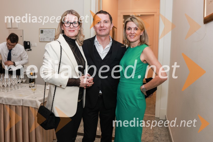  Nataša Arko,  client partner, BOC Institute;  Tomaž Orešič, podpredsednik skupine Resalta;  Barbara Uranjek, direktorica, Britansko-slovenska gospodarska zbornicaBranko Franc Selak prejemnik priznanja za življenjsko delo na področju managementa 2023