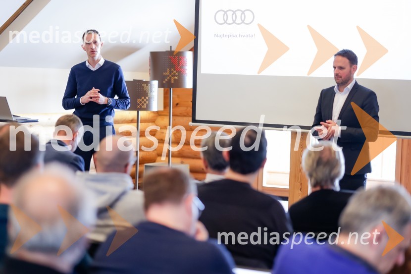  ... ;  Franci Bolta, direktor znamke Audi pri podjetju Porsche Slovenija d.o.o.Novi Audi Q8, predstavitev