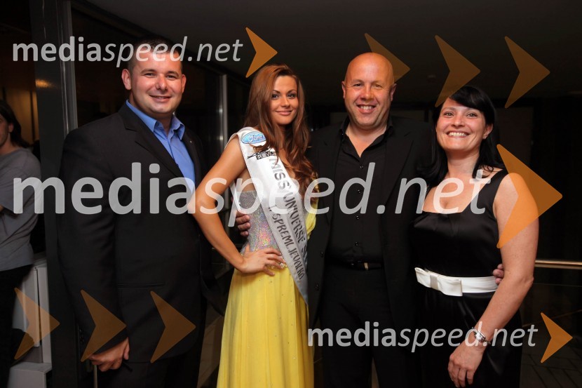 Daniel Praštalo, telesni stražar, Aida Muratovič, 1. spremljevalka Miss Universe Slovenije, ... in ...Miss Universe 2009