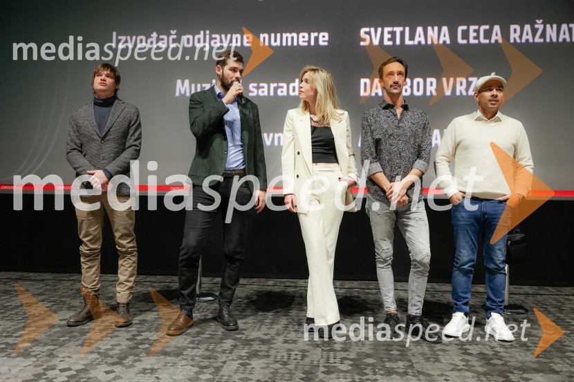  Stefan Vukić, igralec;  Nemanja Ćeranić, režiser;  Maša Đorđević, igralka;  Antionio Scarpa, igralec;  Husein Alijević, igralec