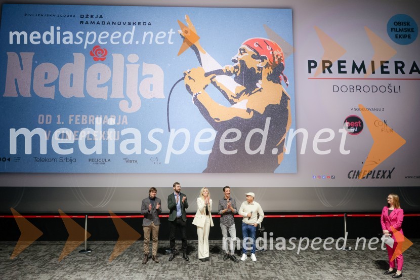  Stefan Vukić, igralec;  Nemanja Ćeranić, režiser;  Maša Đorđević, igralka;  Antionio Scarpa, igralec;  Husein Alijević, igralec;  Nadja Kovačević, radio voditeljica, Best FM Slovenija