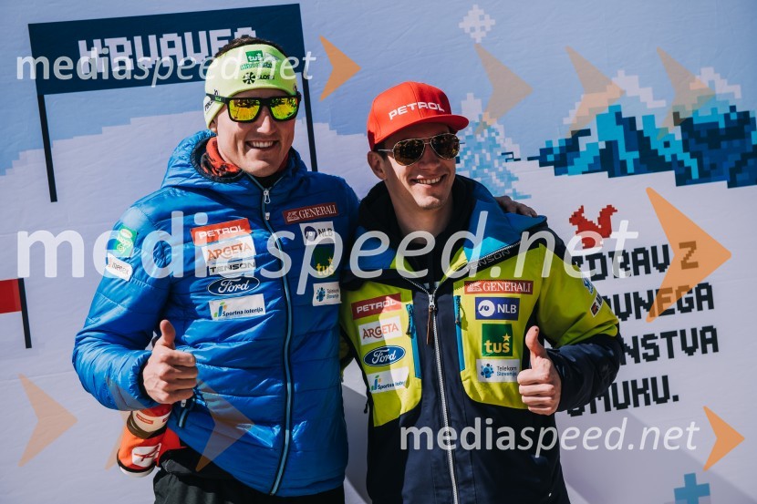  Štefan Hadalin, alpski smučar;  Žan Kranjec, smučarŠtefan Hadalin zaključil tekmovalno pot v smučanju