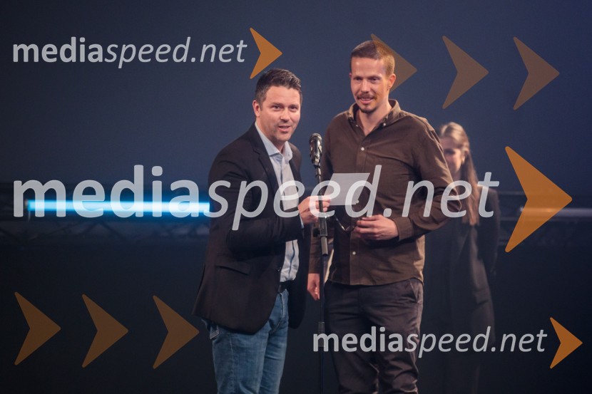  Jure Bohinc, direktor marketinga, A1;  Robert Bohinec, kreativni direktor, AV studioOutstanding 2023, podelitev nagrad