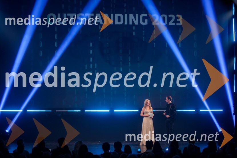  Bernarda Žarn, voditeljica;  Jure Drevenšek, igralecOutstanding 2023, podelitev nagrad