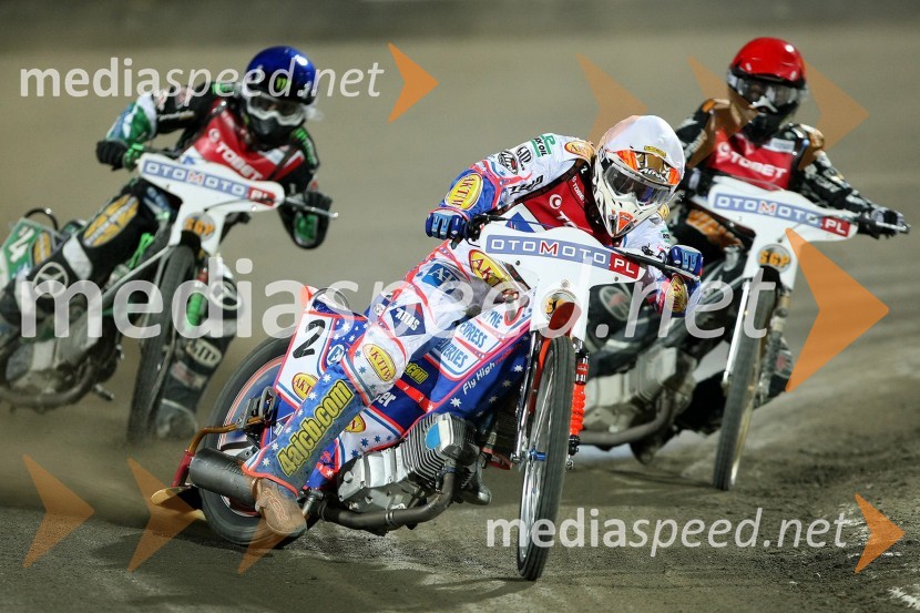 Greg Hancock (ZDA), Jason Crump (Avstralija) in Andreas Jonsson (Švedska)SPEEDWAY, Grand Prix, VN Poljske 2009