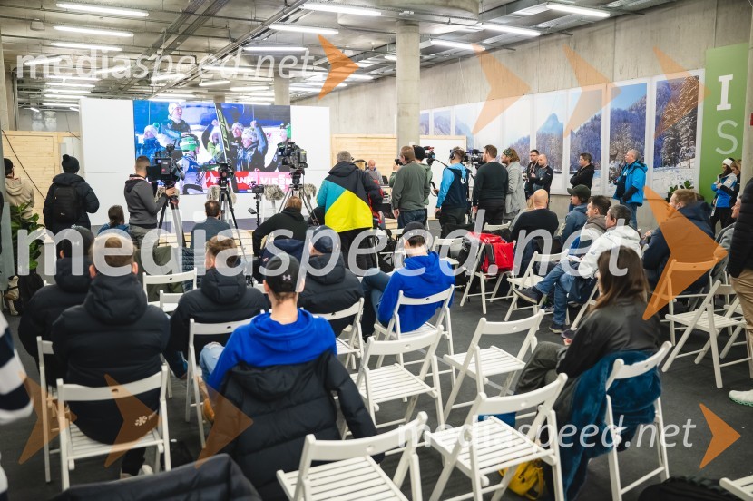 Novinarska konferenca Petra Prevca ob zaključku njegove tekmovalne poti