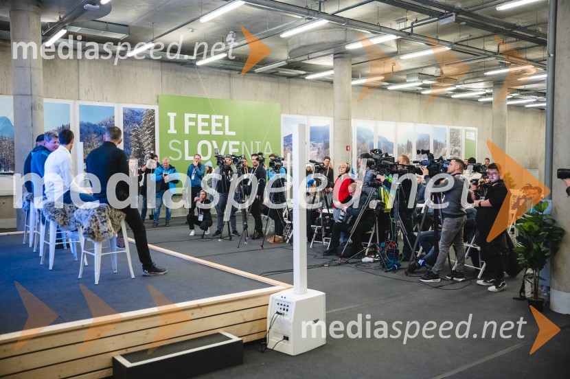 Novinarska konferenca Petra Prevca ob zaključku njegove tekmovalne poti