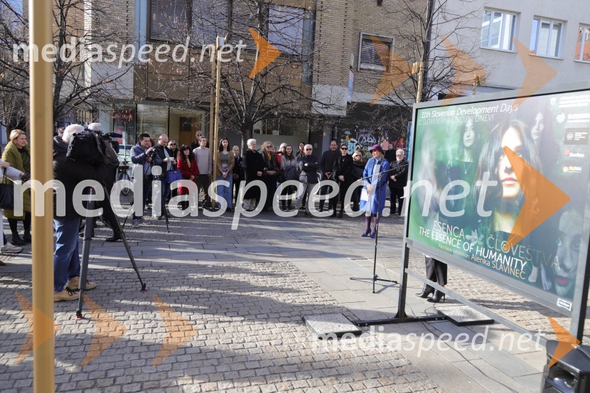 Otvoritev razstave Esenca človeštva avtorice Alenke Slavinec