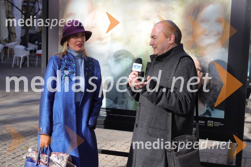  Alenka Slavinec, fotografinja;  Mario Berdič, likovni kritik in kustosOtvoritev razstave Esenca človeštva avtorice Alenke Slavinec