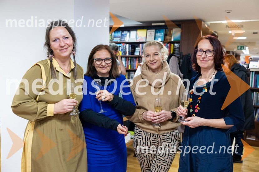  Nina Valič, igralka, pisateljica;  ... ;  ... ;  Irena Androjna , pisateljicaRazglasitev zmagovalnega romana za nagrado modra ptica 2024