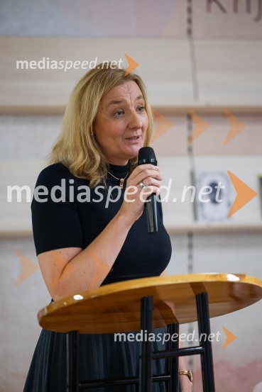 dr. Alenka Kepic Mohar, glavna urednica Mladinske knjige in direktorica Cankarjeve založbeRazglasitev zmagovalnega romana za nagrado modra ptica 2024