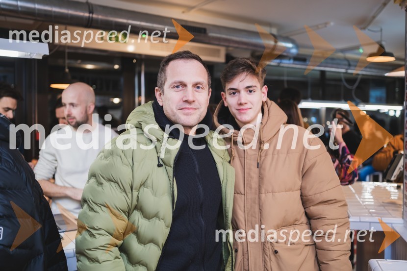  Jure Košir, nekdanji smučar;  ... Otvoritev nove takerije Unomas v Ljubljani