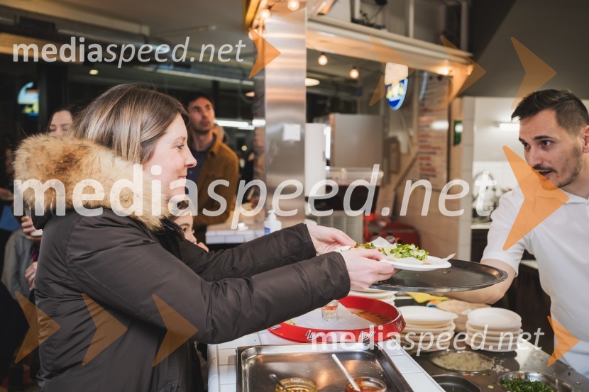 Otvoritev nove takerije Unomas v Ljubljani