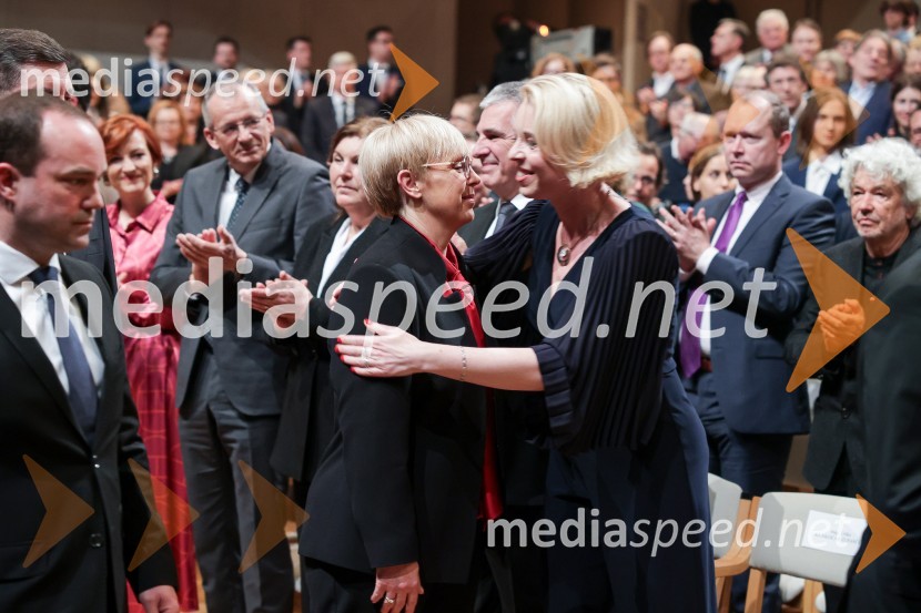 dr. Nataša Pirc Musar, predsednica Republike Slovenije; mag. Urška Klakočar Zupančič, predsednica Državnega zbora RS, podpredsednica, Gibanje SvobodaDržavna proslava ob kulturnem prazniku in podelitev Prešernovih nagrad 2024