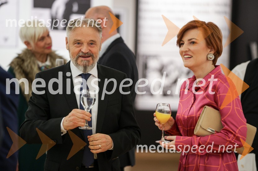 dr. Jožef Muhovič, predsednik Upravnega odbora Prešernovega sklada; dr. Asta Vrečko, ministrica za kulturoDržavna proslava ob kulturnem prazniku in podelitev Prešernovih nagrad 2024