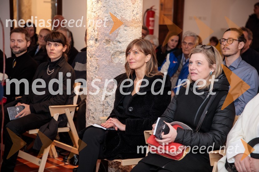  Sara Kern, režiserka;  Miljana Cunta, pesnica;  Jana Zupančič, igralkaPrešernov dan v Kranju