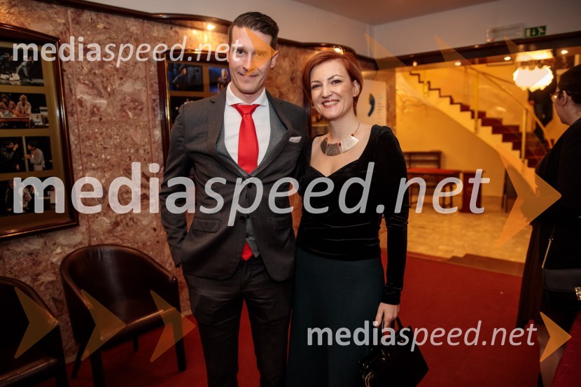  Janez Černe, podžupan Mestne občine Kranj; dr. Asta Vrečko, ministrica za kulturoPrešernov dan v Kranju