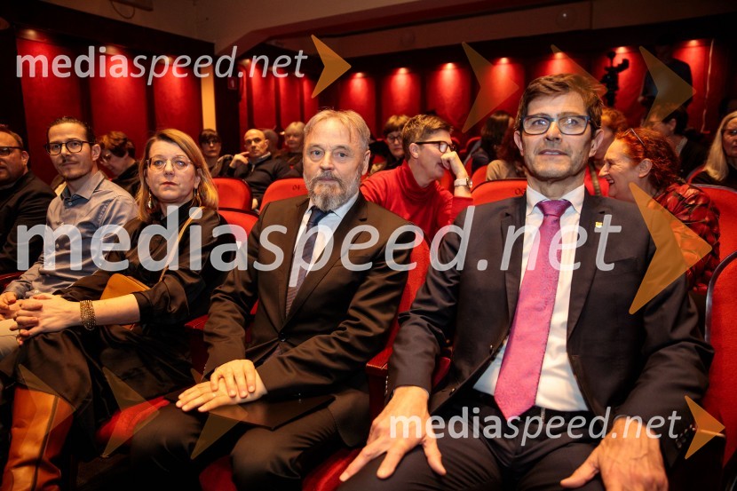  ... ; dr. Jožef Muhovič, predsednik Upravnega odbora Prešernovega sklada;  Matjaž Rakovec, župan Mestne občine KranjPrešernov dan v Kranju