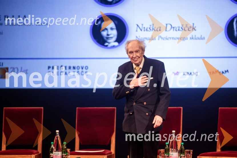 dr. Henrik Neubauer, nekdanji slovenski baletni plesalec, koreograf, umetniški vodja, zdravnik, režiser in pedagogPrešernov dan v Kranju