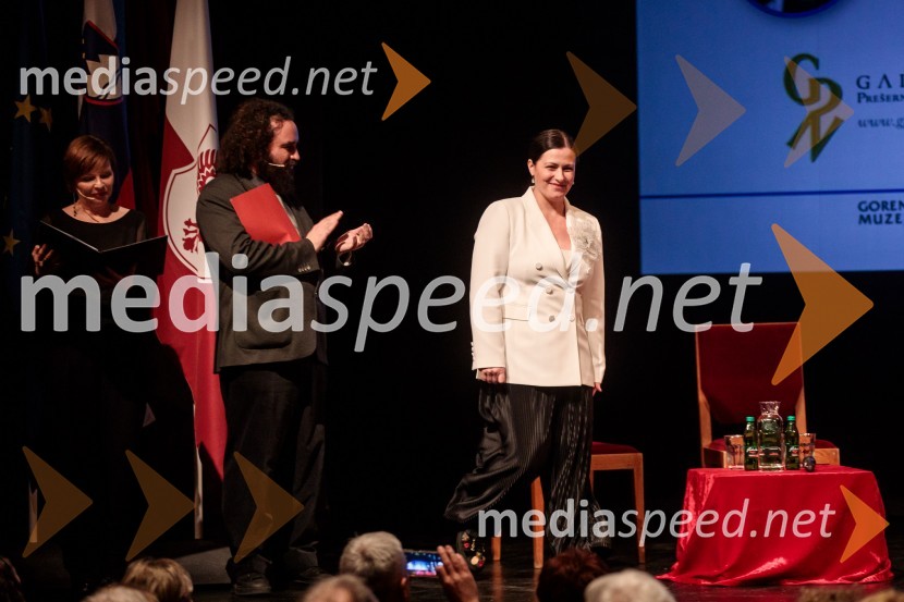   Jure Novak, režiser, direktor, Prešernovo gledališče Kranj;  Nuška Drašček, pevkaPrešernov dan v Kranju