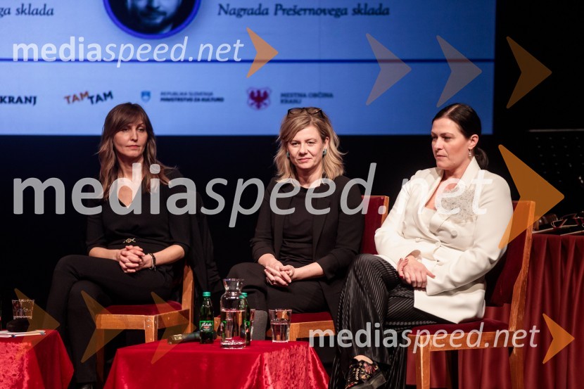  Miljana Cunta, pesnica;  Jana Zupančič, igralka;  Nuška Drašček, pevkaPrešernov dan v Kranju