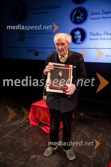 dr. Henrik Neubauer, nekdanji slovenski baletni plesalec, koreograf, umetniški vodja, zdravnik, režiser in pedagogPrešernov dan v Kranju