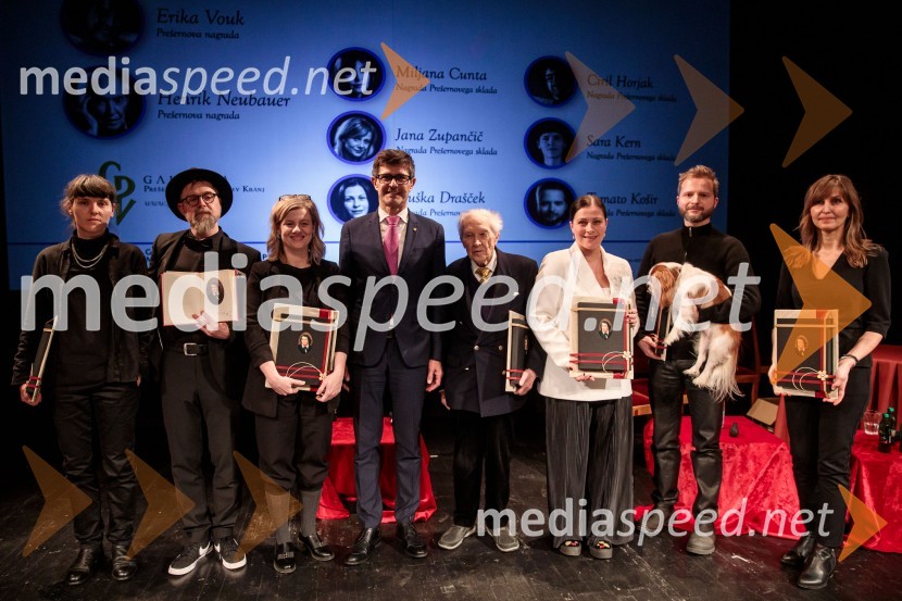  Sara Kern, režiserka;  Ciril Horjak alias dr. Horowitz, ilustrator;  Jana Zupančič, igralka;  Matjaž Rakovec, župan Mestne občine Kranj; dr. Henrik Neubauer, nekdanji slovenski baletni plesalec, koreograf, umetniški vodja, zdravnik, režiser in pedagog;  Nuška Drašček, pevka;  Tomato Košir, oblikovalec;  ... Prešernov dan v Kranju