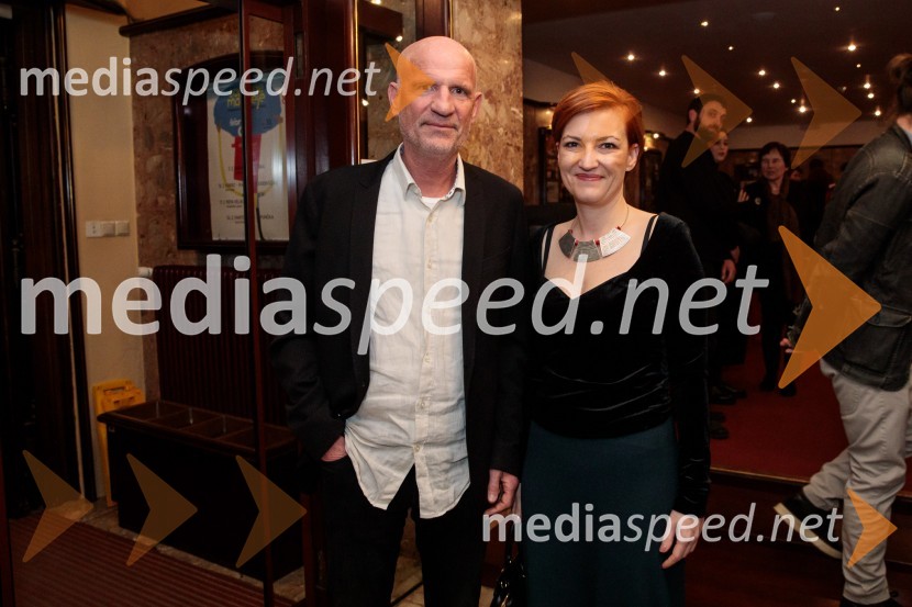  Marko Arnež, vodja Galerije Prešernovih nagrajencev; dr. Asta Vrečko, ministrica za kulturoPrešernov dan v Kranju