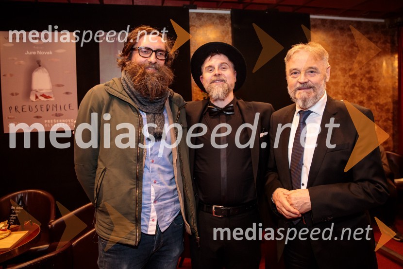  ... ;  Ciril Horjak alias dr. Horowitz, ilustrator; dr. Jožef Muhovič, predsednik Upravnega odbora Prešernovega skladaPrešernov dan v Kranju