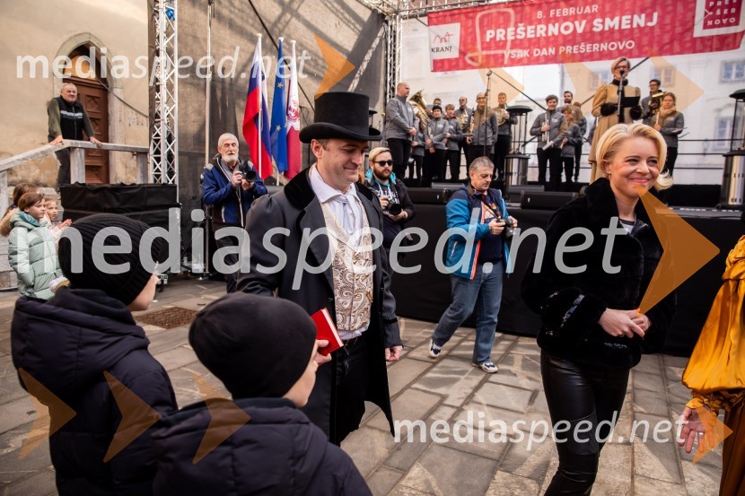  Klemen Malovrh, direktor, Zavod za turizem Kranj; mag. Urška Klakočar Zupančič, predsednica Državnega zbora RS, podpredsednica, Gibanje SvobodaPrešernov smenj 2024