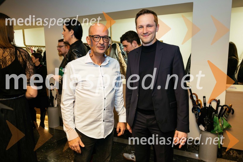  Miha Golob, upravnik in umetniški vodja, SLG Celje;  Matija Kovač, župan, MO CeljeOtvoritev festivala 32. Dnevi komedije