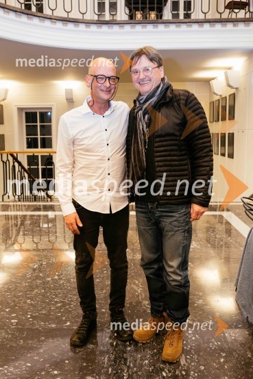  Miha Golob, upravnik in umetniški vodja, SLG Celje;  Branko Šturbej, igralecOtvoritev festivala 32. Dnevi komedije