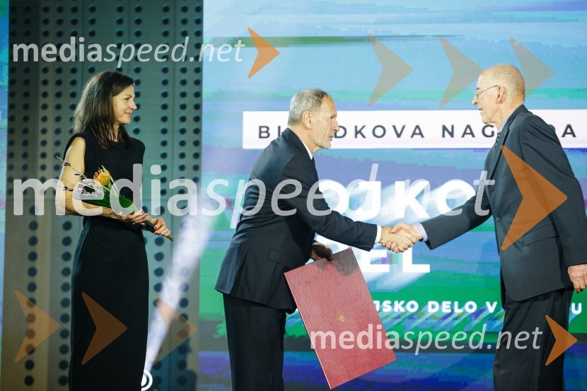  Petra Tramte,  vodja, Sektor za razvoj in programe športa;  Viktor Grošelj, predsednik Odbora za podeljevanje Bloudkovih priznanj;  Vojko Orel, upokojeni bivši direktor Javnega zavoda za šport Nova GoricaBloudkovi nagrajenci 2023