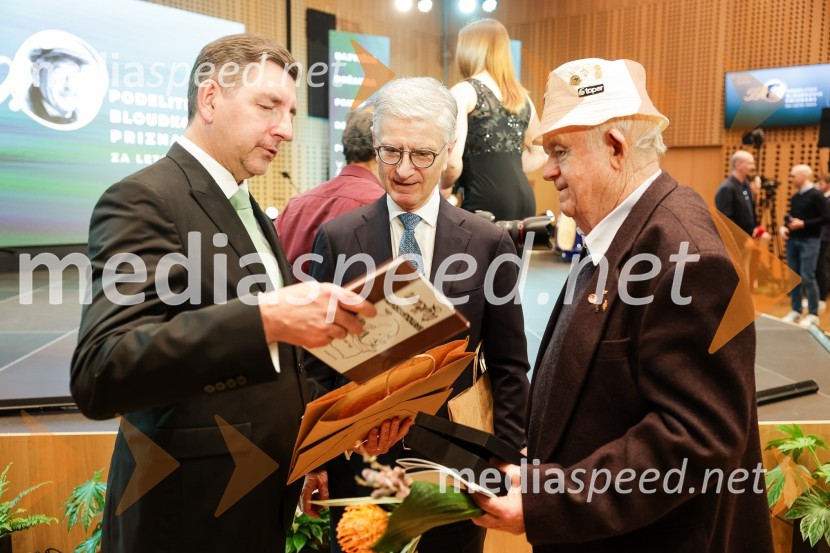dr. Aleš Musar, lastnik Ruske dače;  Franjo Bobinac, podpredsednik in generalni direktor za globalni marketing, Hisense International., predsednik Rokometne zveze Slovenije;  Zvone Dežnak, nekdanji uspešen gospodarstvenikBloudkovi nagrajenci 2023