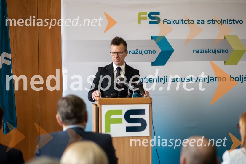 prof. dr. Matej Vesenjak, dekan, Fakulteta za strojništvo UMSlovesna otvoritev prenovljenega laboratorija Pomurski laboratorij