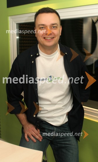 Sašo Papp, programski direktor radijske mreže Infonet ter moderator na Radiu 1Radio 1, otvoritev nove radijske postaje