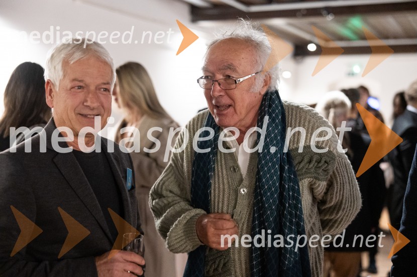  Pavle  Učakar, likovni urednik pri založbi Mladinska knjiga;  Aleš Berger, prevajalecSrečanje avtorjev Mladinske knjige in Cankarjeve založbe