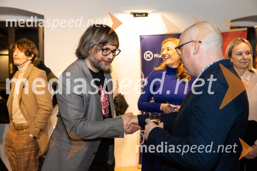  Aljoša Harlamov, urednik Cankarjeve založbe;  dr. Dan  Podjed, antropologSrečanje avtorjev Mladinske knjige in Cankarjeve založbe