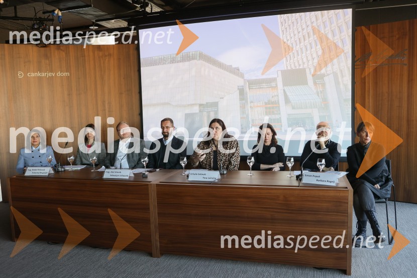 mag. Breda Pečovnik, direktorica kongresno komercialne dejavnosti Cankarjev dom;  Katarina Hergouth, kustosinja v Cankarjevem domu; mag. Aleš Drenik, vodja programa resne glasbe, opere in balet, Cankarjev dom;  Sebastjan Vrhovnik, zborovodja;  Uršula Cetinski, generalna direktorica, Cankarjev dom;  Tina Lešničar, novinarka;  Simon Popek, vodja filmskega programa Cankarjevega doma;  Barbara Rogelj, vodja humanističnega in kulturno-vzgojnega programa, Cankarjev domPredstavitev vrhuncev spomladanskega dela sezone 2023/24 Cankarjevega doma, novinarska konferenca