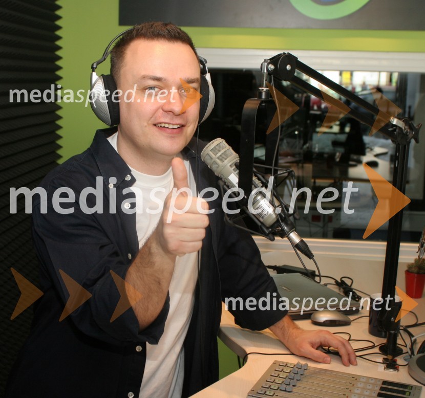 Sašo Papp, programski direktor radijske mreže Infonet ter moderator na Radiu 1Radio 1, otvoritev nove radijske postaje
