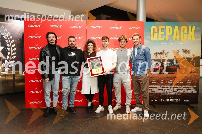 Robert Kladnik, igralec;  Jan Gerl Korenč, igralec;  Pia Skvarča, igralka;  Žiga Kukovič, režiser;  Maks Dakskobler, igralec;  Tine Ugrin, igralecPodelitev Zlate role filmu Gepack