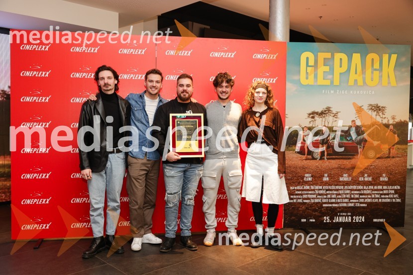  Robert Kladnik, igralec;  Tine Ugrin, igralec;  Jan Gerl Korenč, igralec;  Maks Dakskobler, igralec;  Pia Skvarča, igralkaPodelitev Zlate role filmu Gepack