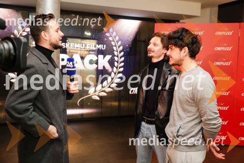  Alen Podlesnik, moderator, novinar POP TV;  Robert Kladnik, igralec;  Maks Dakskobler, igralecPodelitev Zlate role filmu Gepack