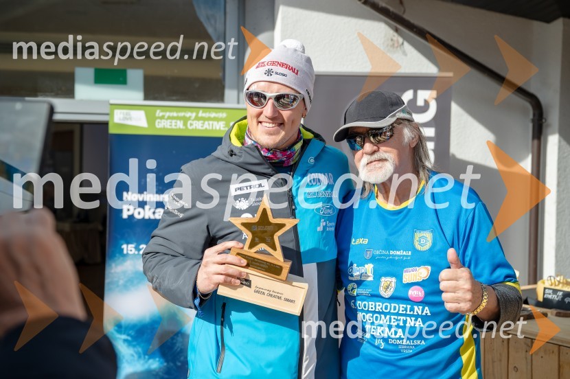  Štefan Hadalin, alpski smučar;  Dragan  Bulič, glasbeni urednikVIP dogodek pred Pokalom Vitranc 2024