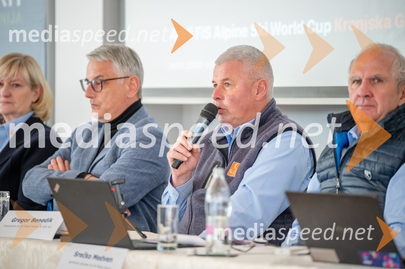  Matjaž Han, minister za gospodarstvo, turizem in šport;  Gregor Benedik, predsednik organizacijskega komiteja Pokala VitrancVIP dogodek pred Pokalom Vitranc 2024