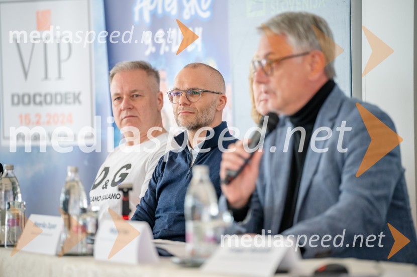  Dean Windisch, vodja glasbene založbe Menart Records;  Luka Vrančič, Turizem Kranjska GoraVIP dogodek pred Pokalom Vitranc 2024
