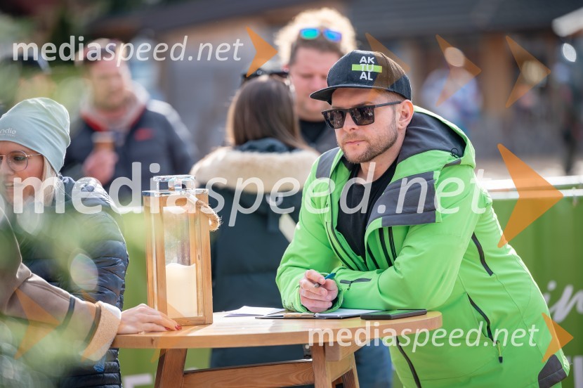  Klemen Bunderla, radijski voditelj, radio AktualVIP dogodek pred Pokalom Vitranc 2024