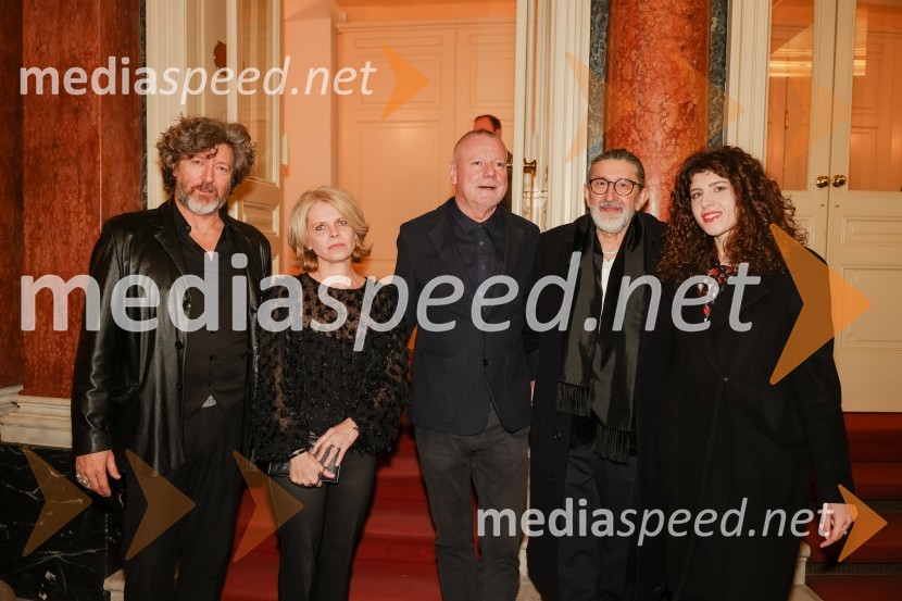  Renato Zanella, umetniški direktor ljubljanskega baleta;  Natalija Ravter;  Staš Ravter, direktor SNG Opera in balet Ljubljana;  Leo Kulaš, kostumograf;  ... María de Buenos Aires, premiera baleta v SNG Opera in balet Ljubljana