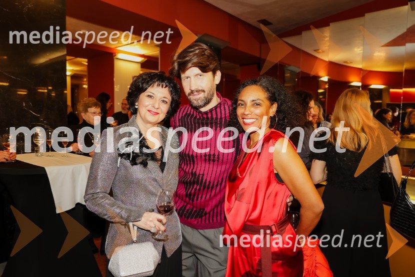  Lara Jankovič, igralka;  Tomaž Mihelič - Marlenna, član skupine Sestre;  Irena Yebuah Tiran, operna pevkaMaría de Buenos Aires, premiera baleta v SNG Opera in balet Ljubljana